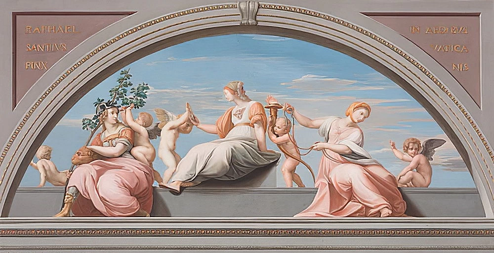 Le tre virtù cardinali, forza, saggezza, moderazione - Städel Museum